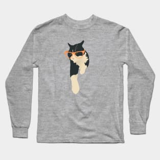 Cat in glasses Long Sleeve T-Shirt